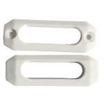 Kit 12 Plastiche Colorate Per Passanti BIANCO - AC1186-BI