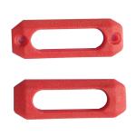 Kit 12 Plastiche Colorate Per Passanti ROSSO - AC1186-R