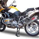 Scarico GPR compatibile con  Bmw R 1200 Gs -Adventure 2005-2009 - Trioval