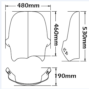 Cupolino Stile Adventure Per Bmw R 1150 Gs 2000 - 2003 Std Fumè chiaro - sc916-FC