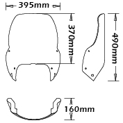Cupolino Tipo Air Flow Per Bmw R 1100 Gs 1994 - 1999 TRASPARENTE - sc919-T