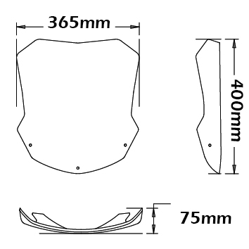 Cupolino Tipo Originale Per Bmw F 800 St 2006>2012 TRASPARENTE - sc959-T