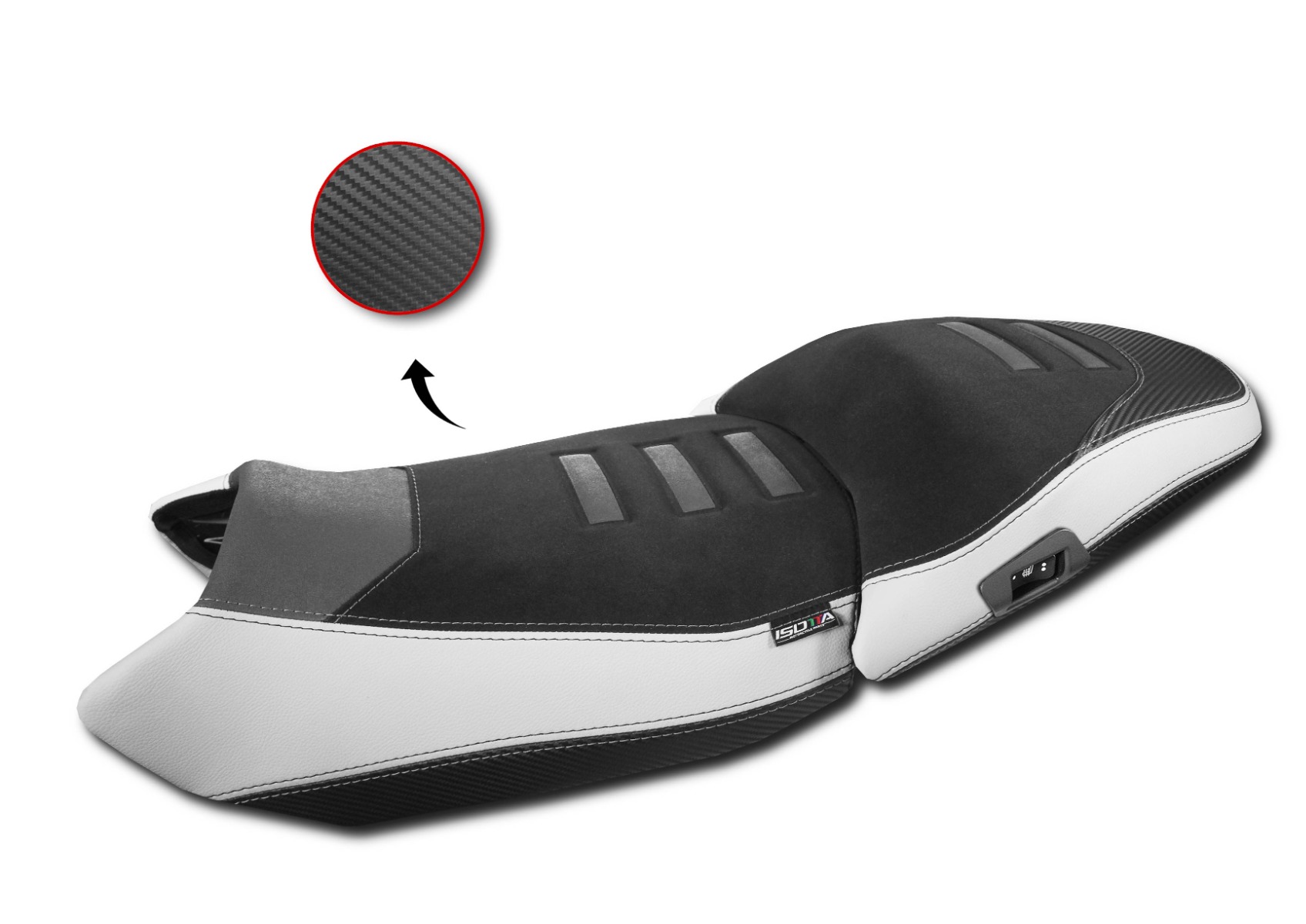 Rivestimento Sella Ribassata Per Bmw R 1300 Gs 2023> BIANCO - RV1163-BI
